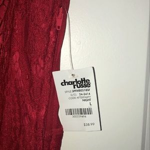 Charlotte Russe Sexy Red lacey Dress